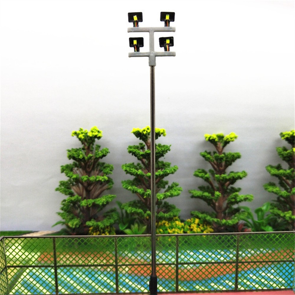 5PCS/Set 1:100 Scale 3V Lighting Tower Model Building Scenery Layout Model