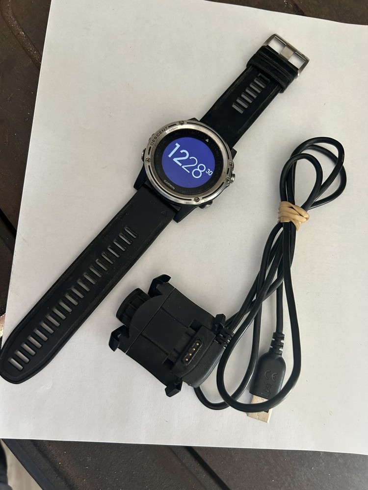 Garmin Descent Mk1 Dive Computer/Watch - Silver Sapphire/Black