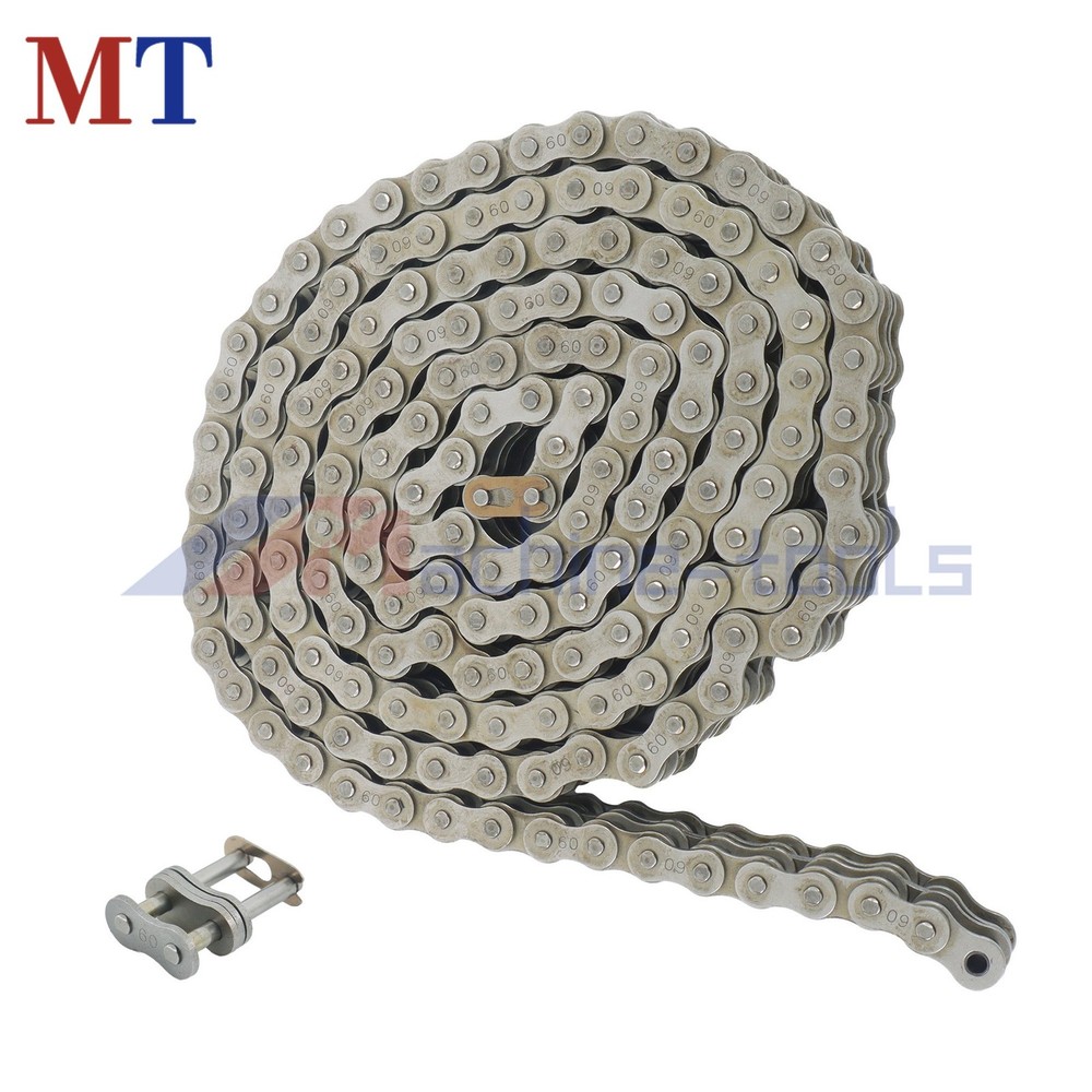 #60-2 Roller Chain Double Strand 10 Feet plus Connecting Master Link#60-2 Roller