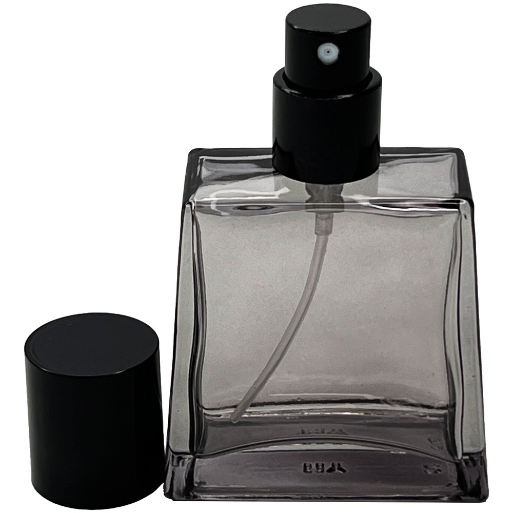 30ml 1oz colored glass empty perfume trapezoid spray bottles