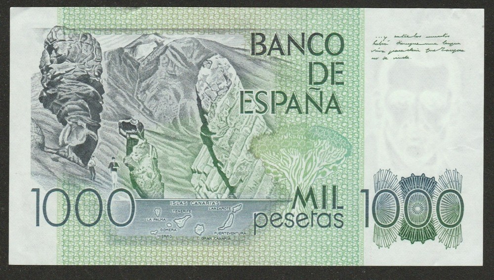 1979 (82) SPAIN 1,000 PESETA NOTE