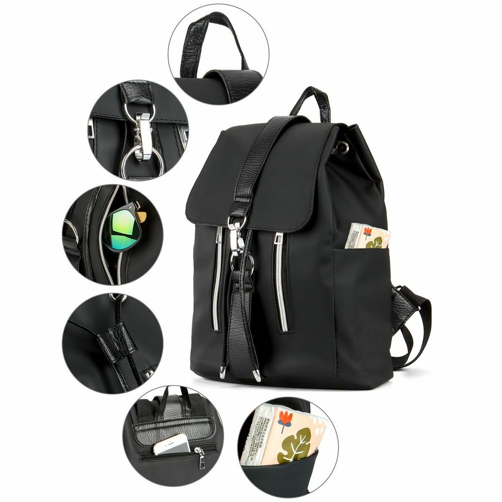 Womens Multi-function Purse Anti-Theft Rucksack Backpack Waterproof School Bag