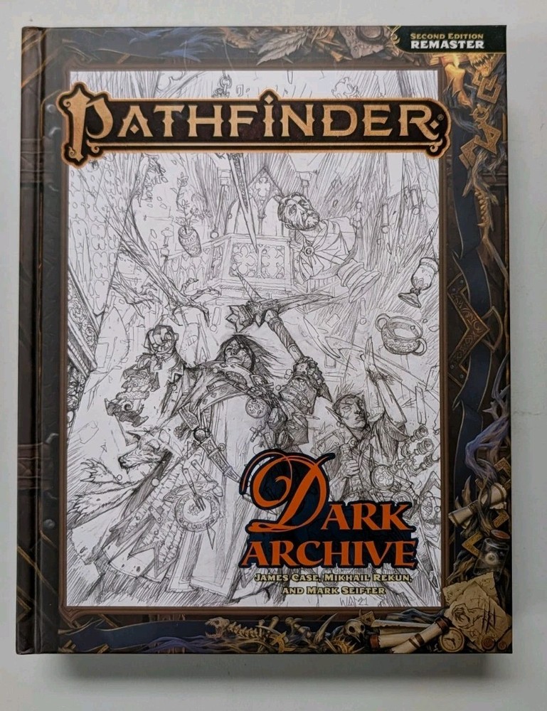 Pathfinder 2E: Dark Archive Remastered Sketch Cover