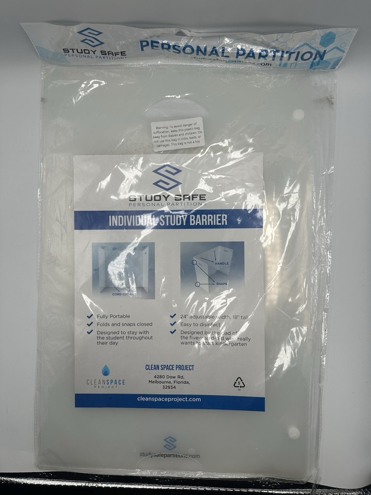 Study Safe Individual Study Barrier Desk Partition Portable Privacy Shield