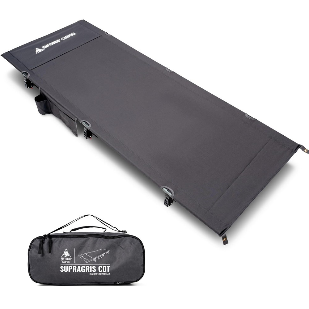 SUPRAGRIS Camping Cot, Support Up to 400lbs, Lightweight Comfortable Folding Bed