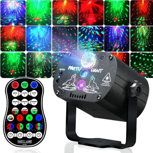 1024 Patterns Disco Party Stage Light Laser Projector LED Disco Show DJ Lighting