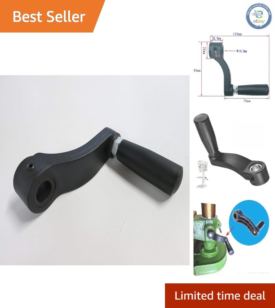 3.7-Inch Drill Press Crank Handle - Easy Install T-Handle for Professionals