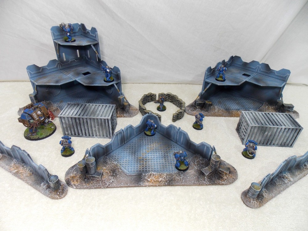 WARGAMING TERRAIN PAINTED BUNDLE 9 PIECE SET...ADVANCE ORDERS