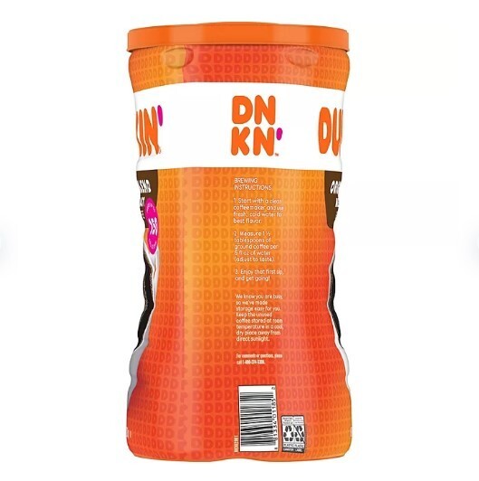 Dunkin' Donuts Original Blend Ground Coffee, Medium Roast 45 oz. Each Box 2x