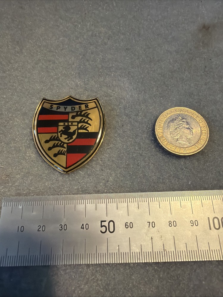 Porsche Spyder Pin Badge