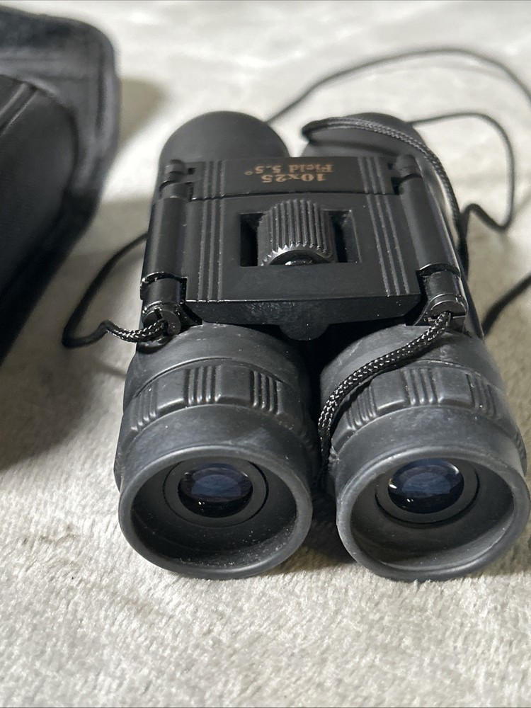 Optisan Compact 10X25 Field 5.5 Binoculars With Case