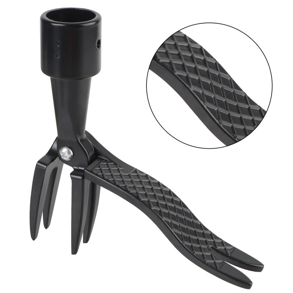 Manual Stand-Up Weed Puller Tool Long Handle Root Remover Garden Shovel