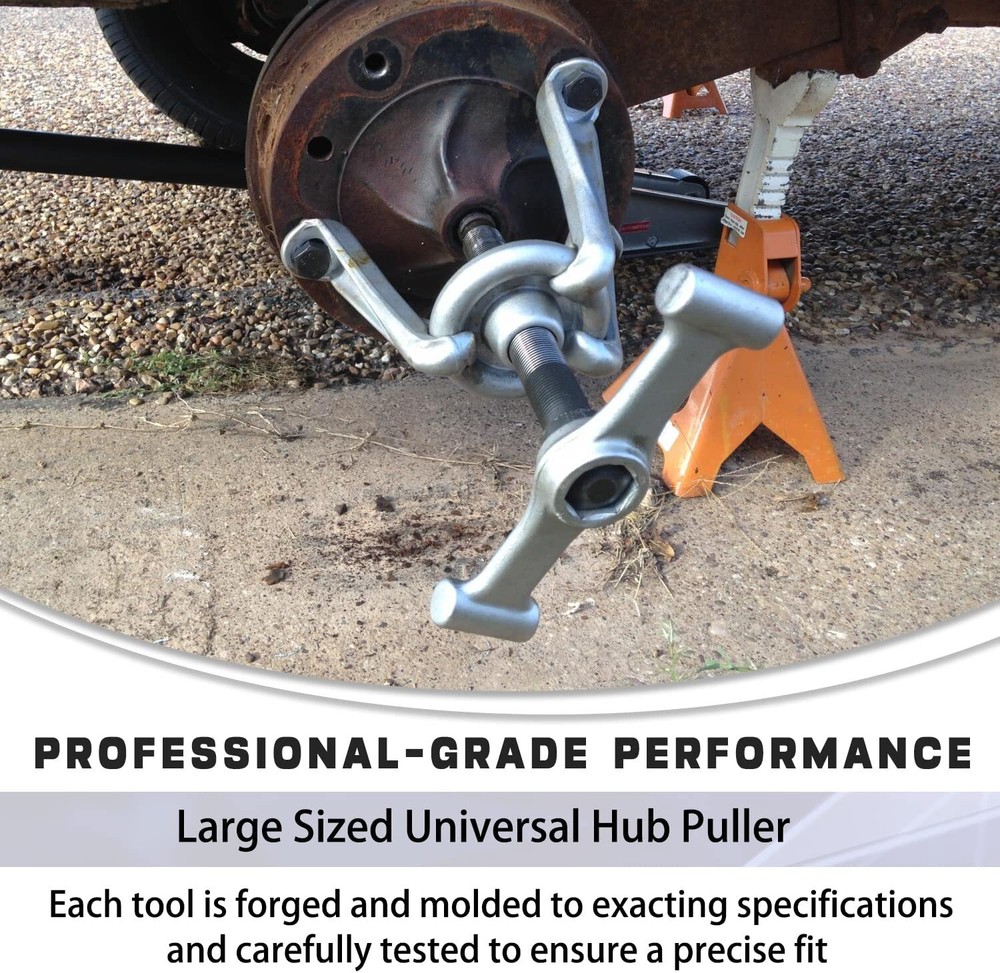 Universal 7394 Hub Puller Brake Drum Puller Wheel Hub Removal Tool (Large Size)
