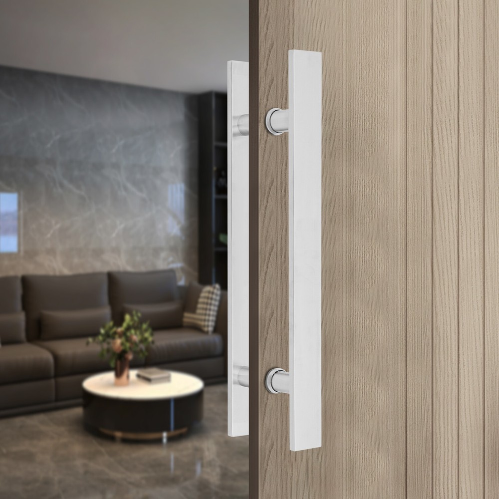 Sliding Barn Door Handle H Shape Door Handle Double Sided Pull Push Stainless