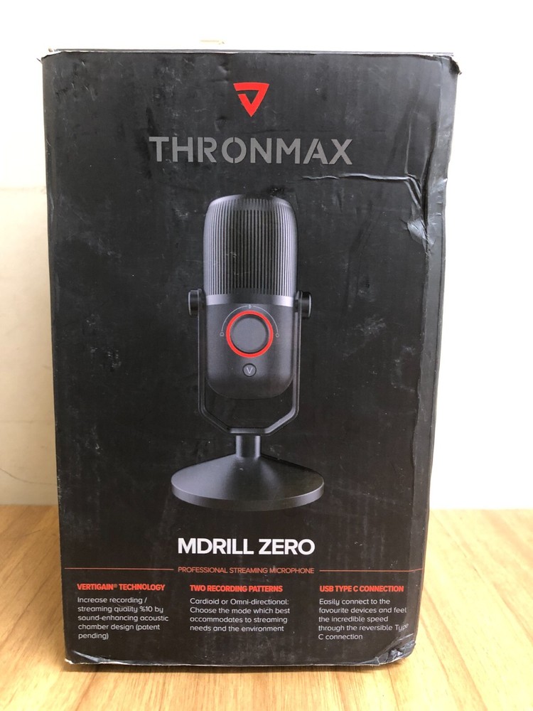 THRONMAX MDrill Zero Plus USB Microphone (Black)