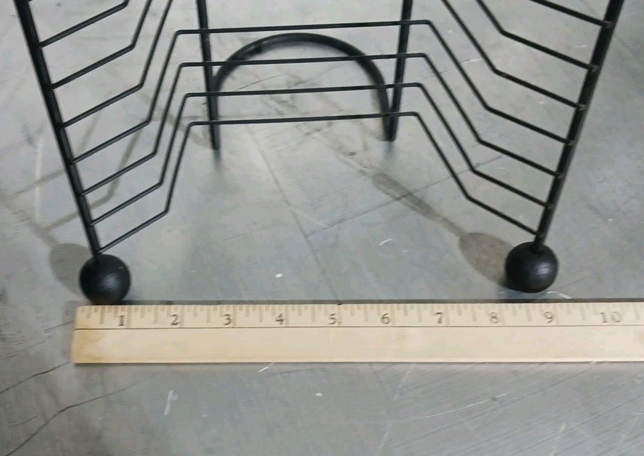 Black Metal 24 DVD Tower Storage