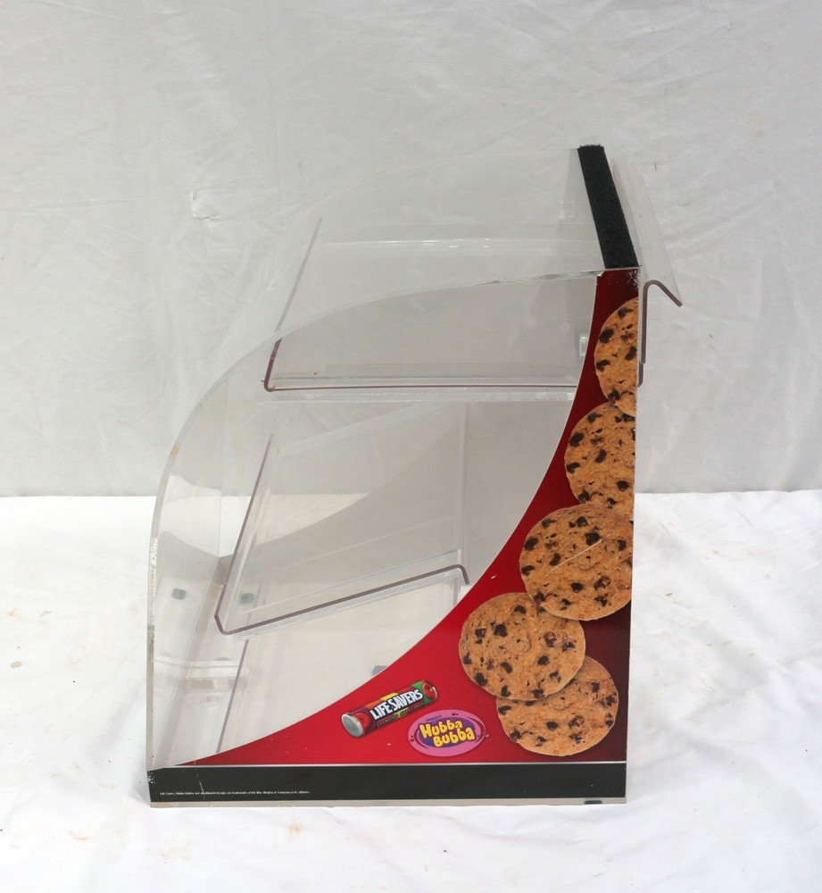 Curved Clear Acrylic Cookie & Pastry Display Case
