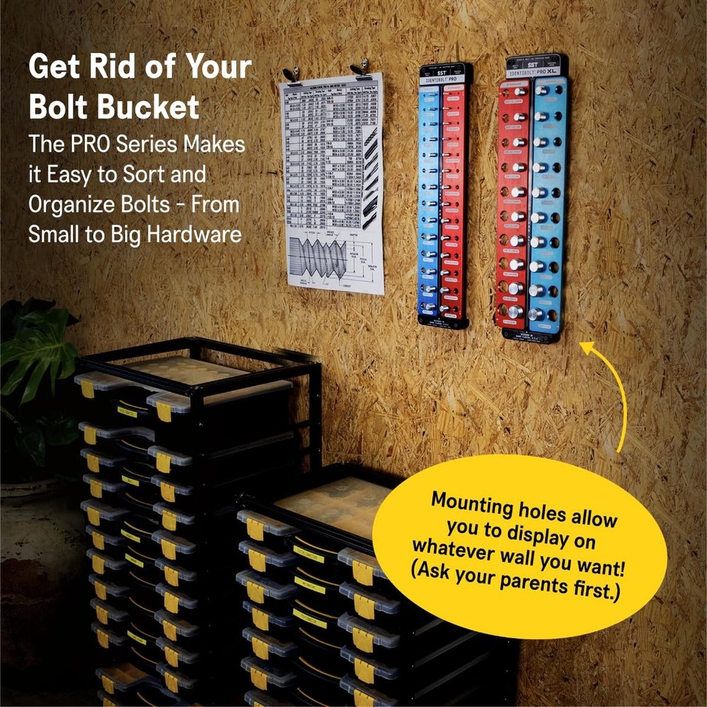 SST - Identibolt Pro XL - Precise Threadchecker and Wall Mount - Large Sized ...