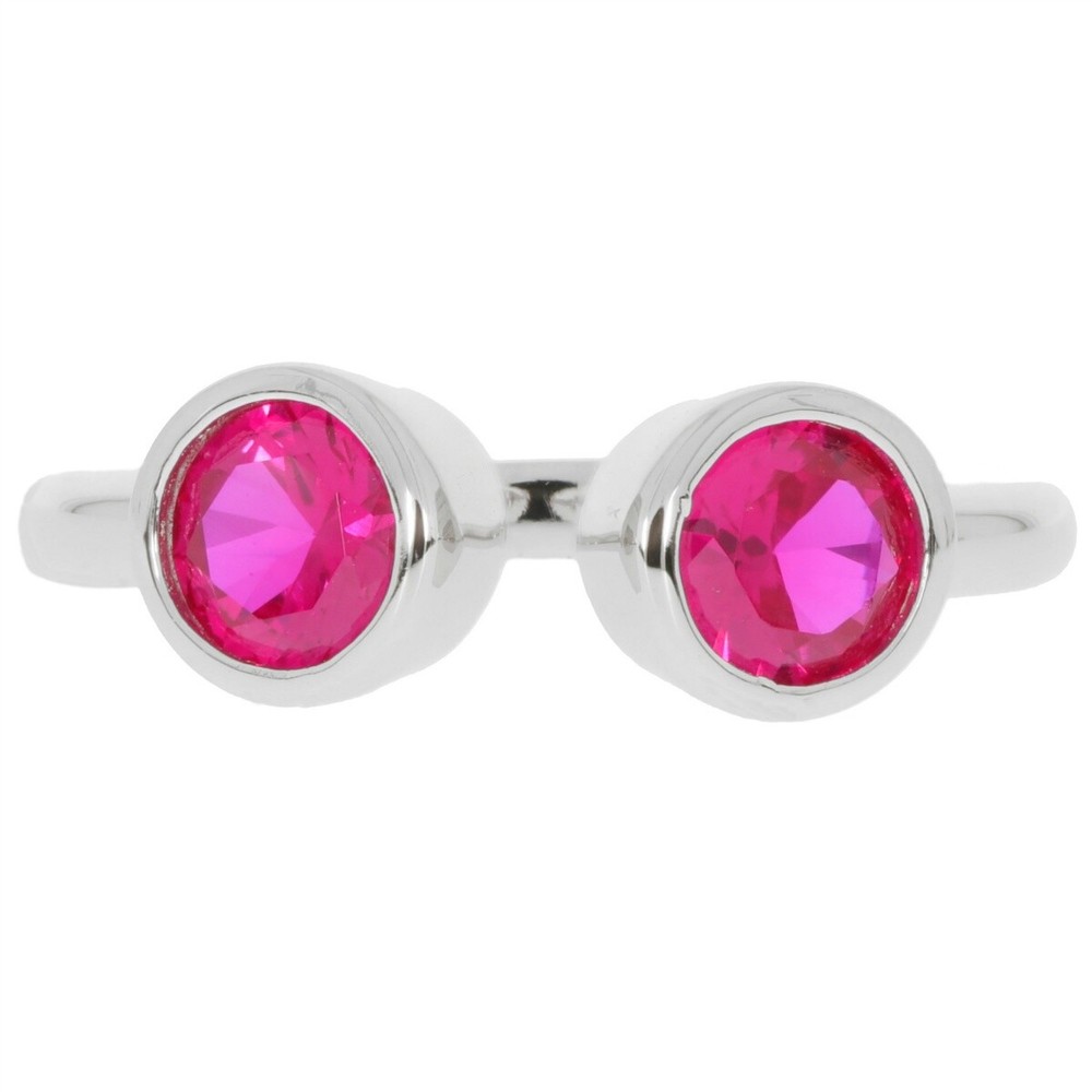 Sterling Silver Semi Mount Ring Setting RD 5x5mm Topaz