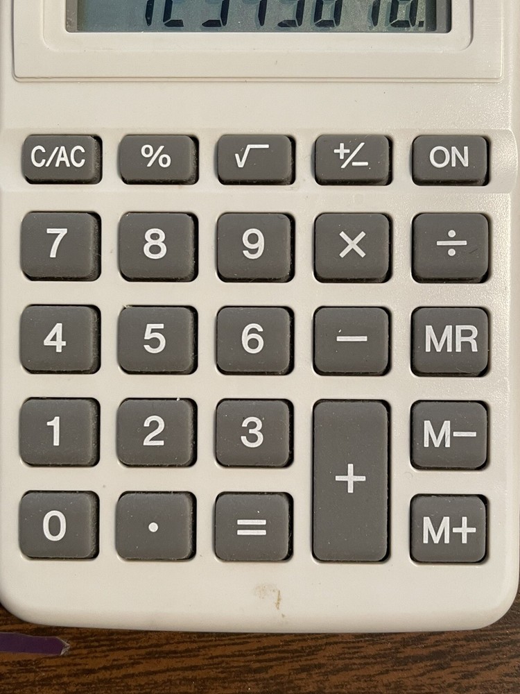 Vintage CASIO HS-10 Electronic Calculator Solar Cell Powered