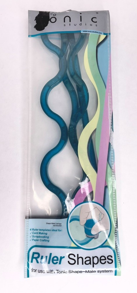 Tonic Studios Shape-Mate System - 4 Ruler Shapes - 756 - Pre Owned