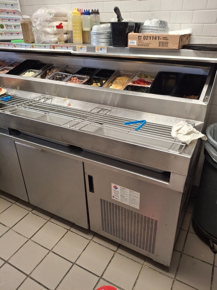 10ft. Randell Refrigerated Pizza prep Table