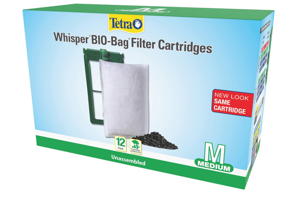Tetra Whisper Bio-Bag Disposable Filter Cartridges Unassembled Medium 12 Pack