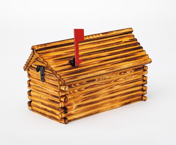 Amish Made Log Cabin Mailbox