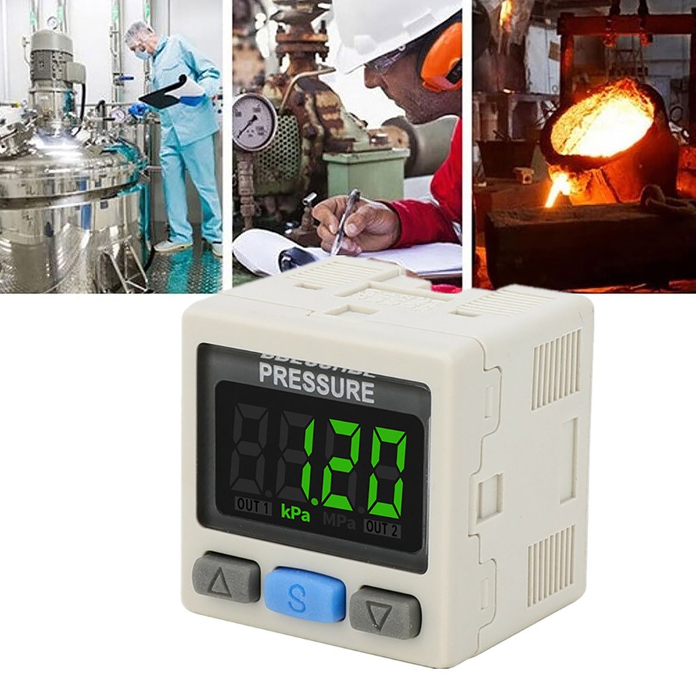 Digital Pressure Switch RC 1/8" Pneumatic Vacuum Digital Controller Switch