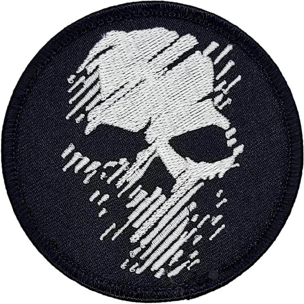 Ghost Skull Recon Wildlands Embroidered Morale Patch | 2PC HOOK BACKING 3"