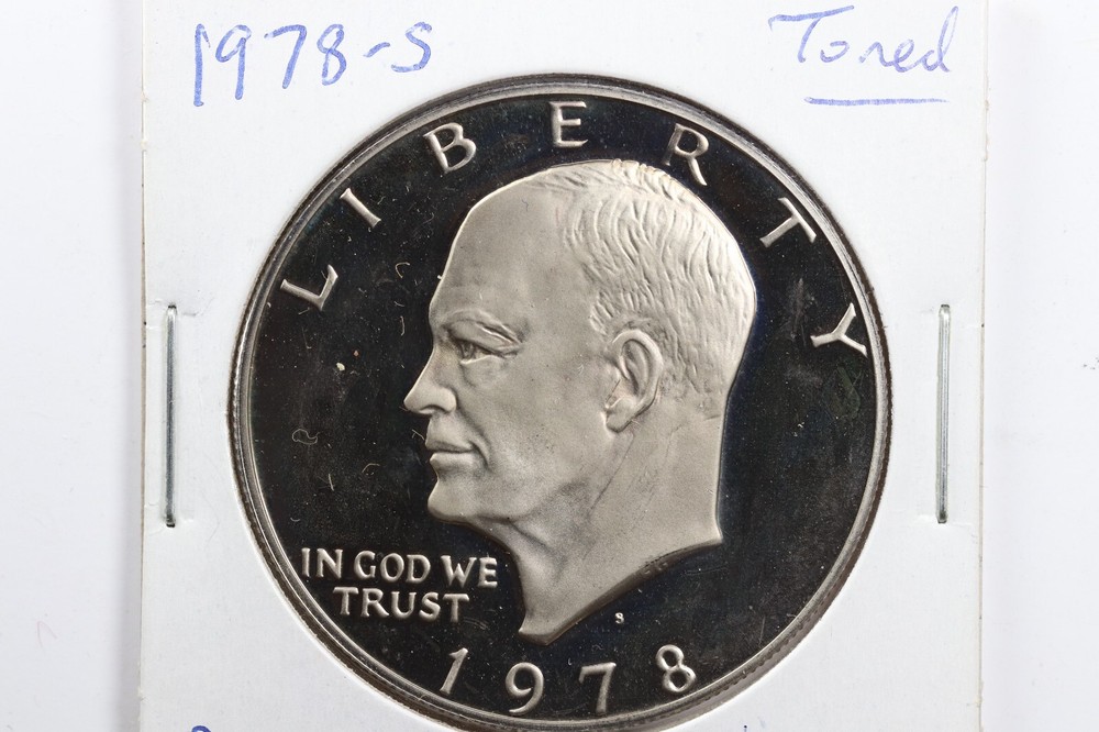 1978-S Eisenhower Dollar Proof Toned