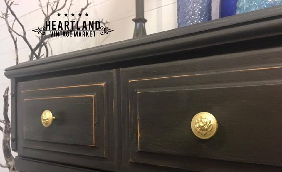 3-3/4" Old Rose Pattern Cup Pull Satin Brass