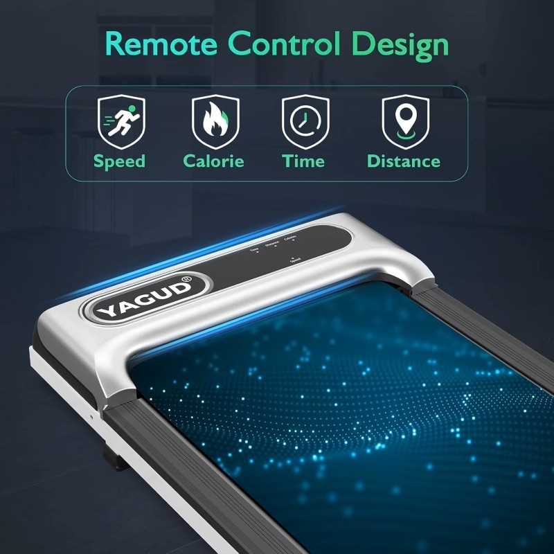 Walking Pad Under Desk Treadmill for Home Use,Remote-Controlled with LED Display