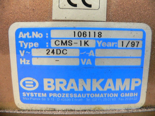 Brankamp Cms-1K 24Dc Controller System Module