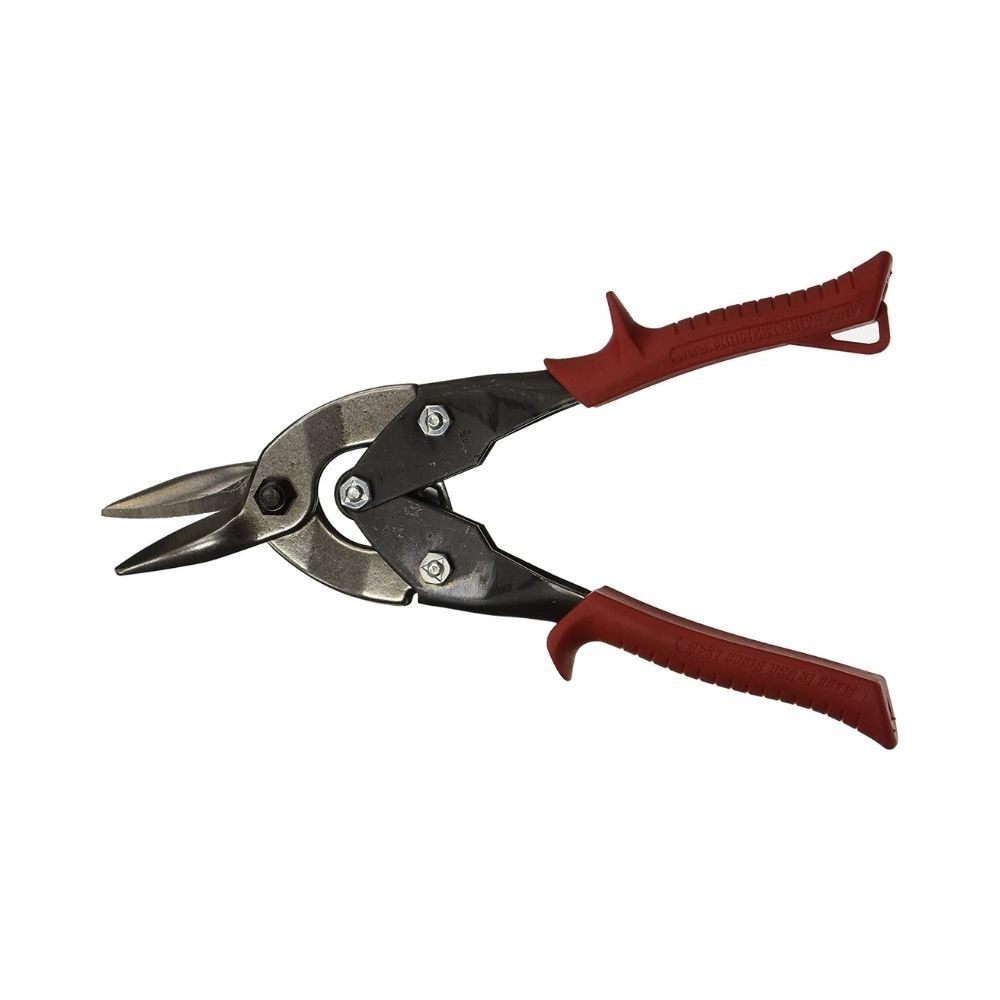 Wright Tool 9P6716L 10in Left Cut Aviation Snips Red Handle