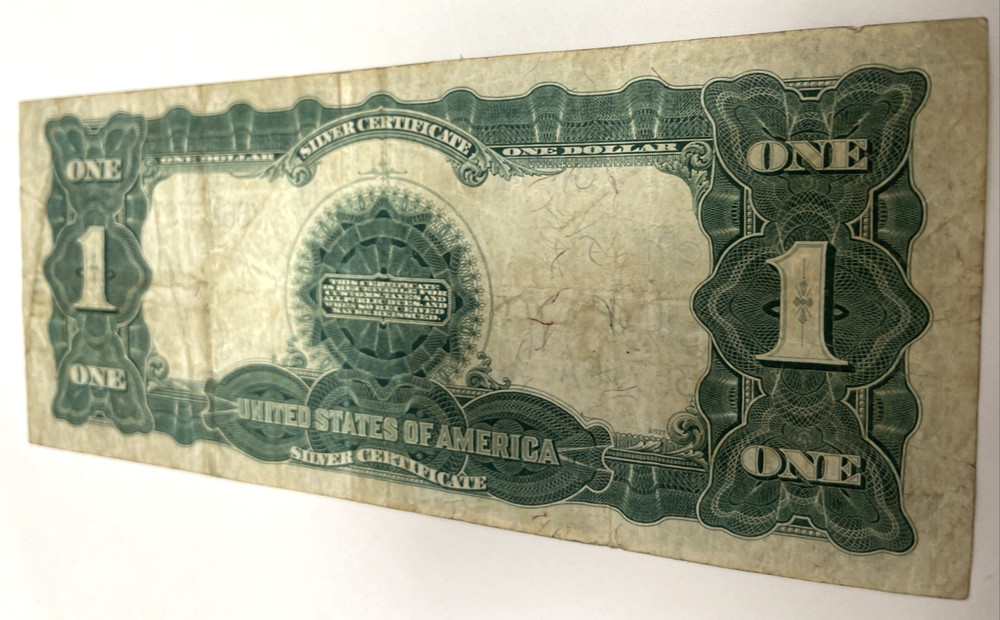 1899 $1 US SILVER CERTIFICATE LARGE NOTE BLACK EAGLE VERY NICE