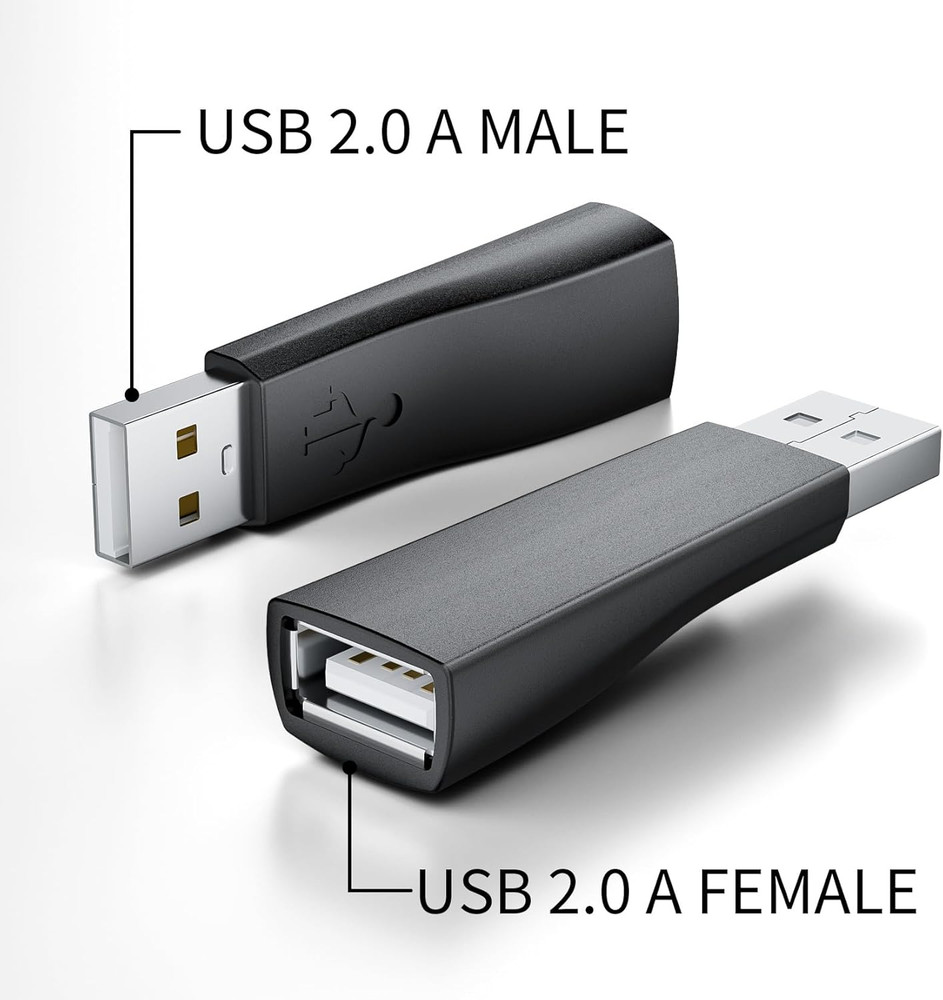 Replacement USB Dongle Extender for Logitech Unifying Receiver, USB 2.0 Male