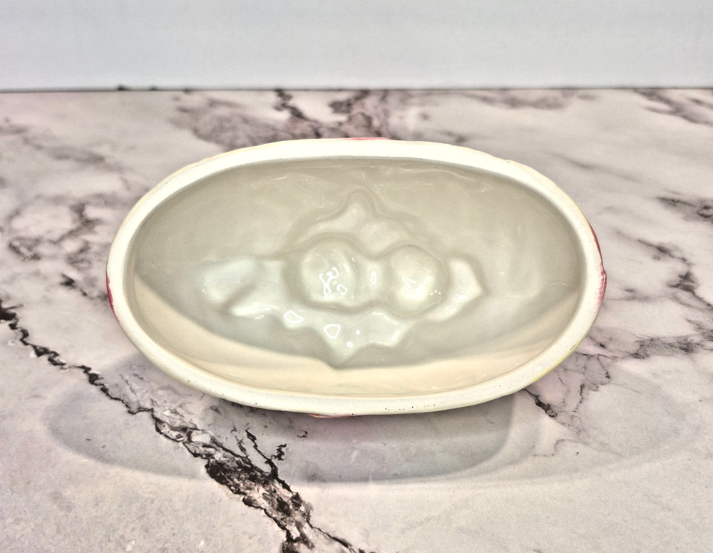 Corner Ruby Garden Collection Pink Flower Butter Dish – Botanical Ceramic