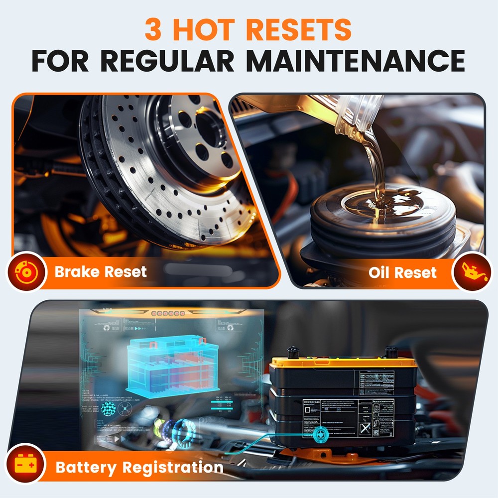 OBD2 Diagnostic Tool Car Scanner All Systems Code Reader Active Test BMS EPB OIL