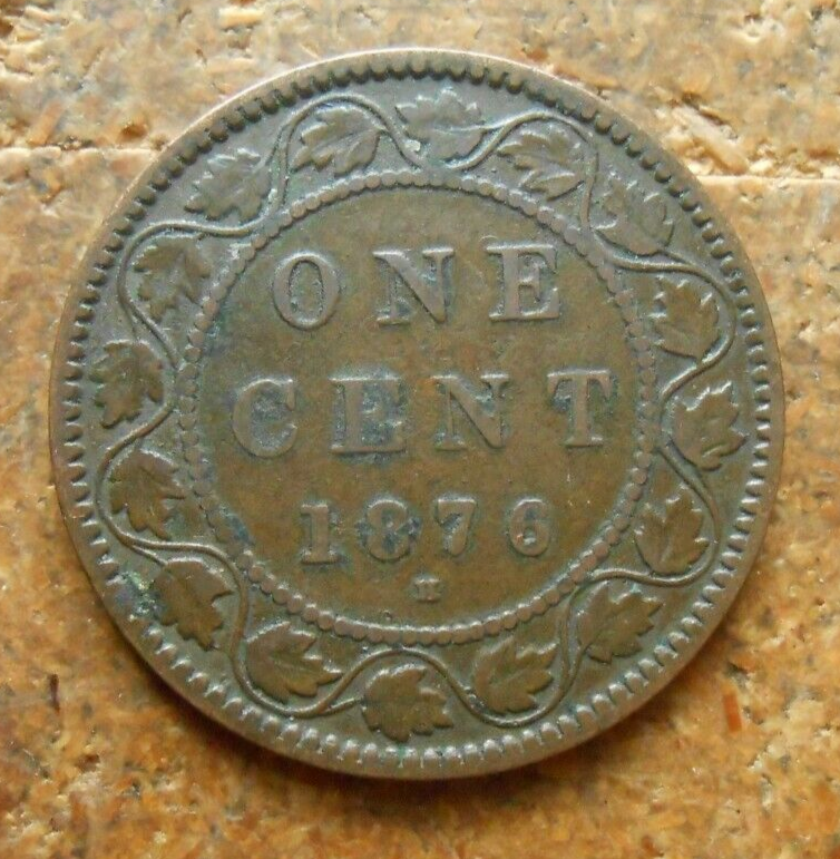 1876-H CANADA LARGE CENT NICE CIRCULATED COIN #1