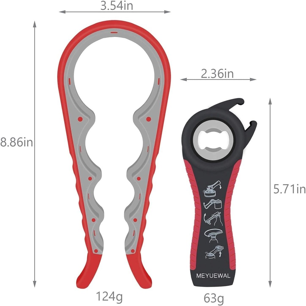 Multi-Function Can and Bottle Opener Kit - Ideal for Arthritis Sufferers