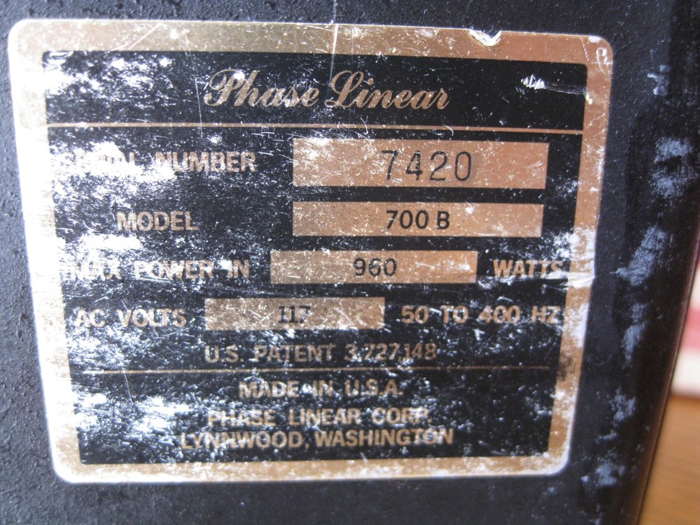 🇺🇸 😃 🎶 🔥 phase linear 700 series 2