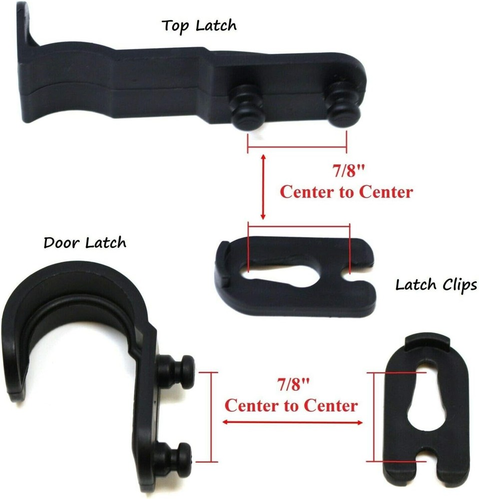 Simple Installation Plastic Latch Repair Kit 2-Pack for Metal Mailbox Security