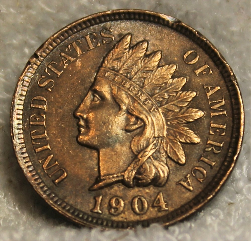 1904 uncirculated indian head penny