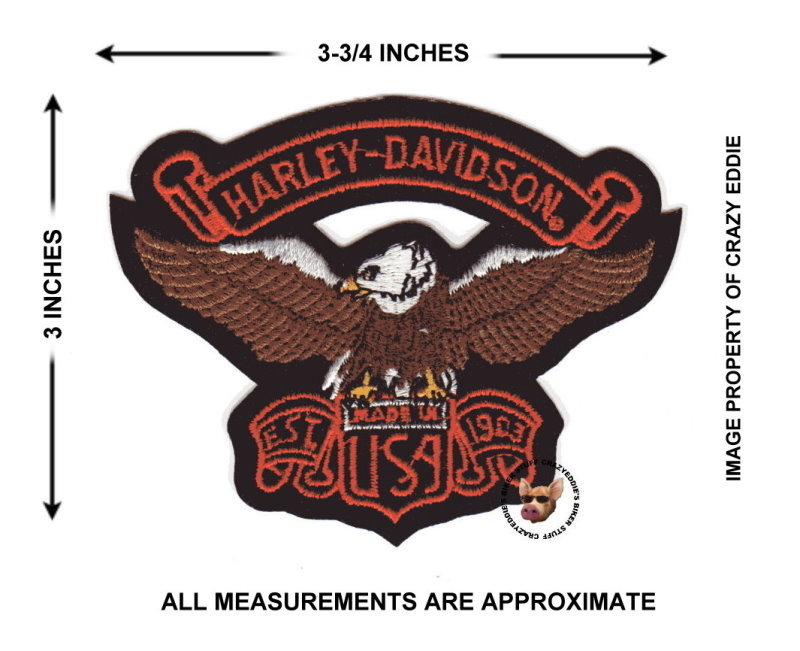 Authentic Harley Davidson Vintage Eagle Patch Established 1903 Made in the USA