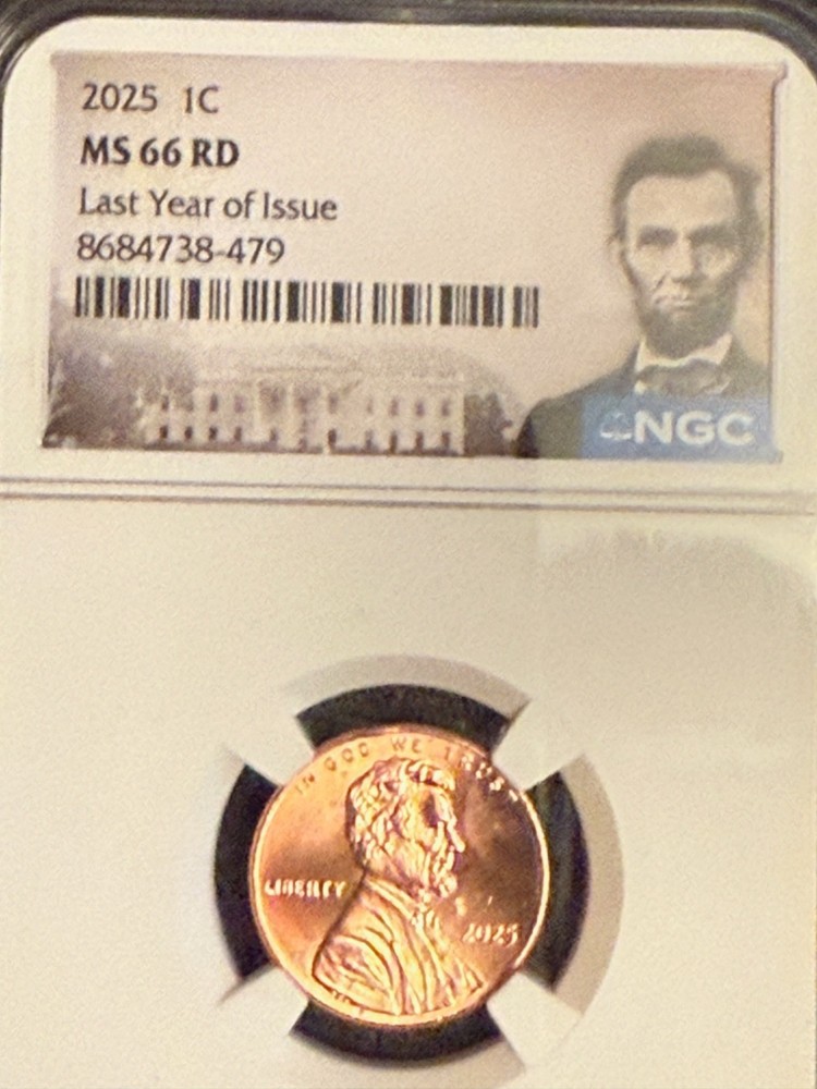2025 P & D Lincoln Shield Cent MS-66RD NGC Slabbed Get A Pair!