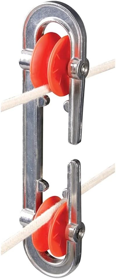 2 Pack Aluminum Clothesline Spreader Pulley Accessories