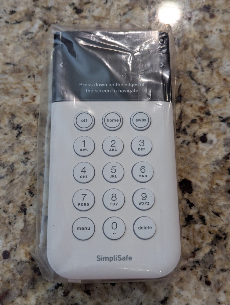 SimpliSafe Keypad Home Security System Wireless White
