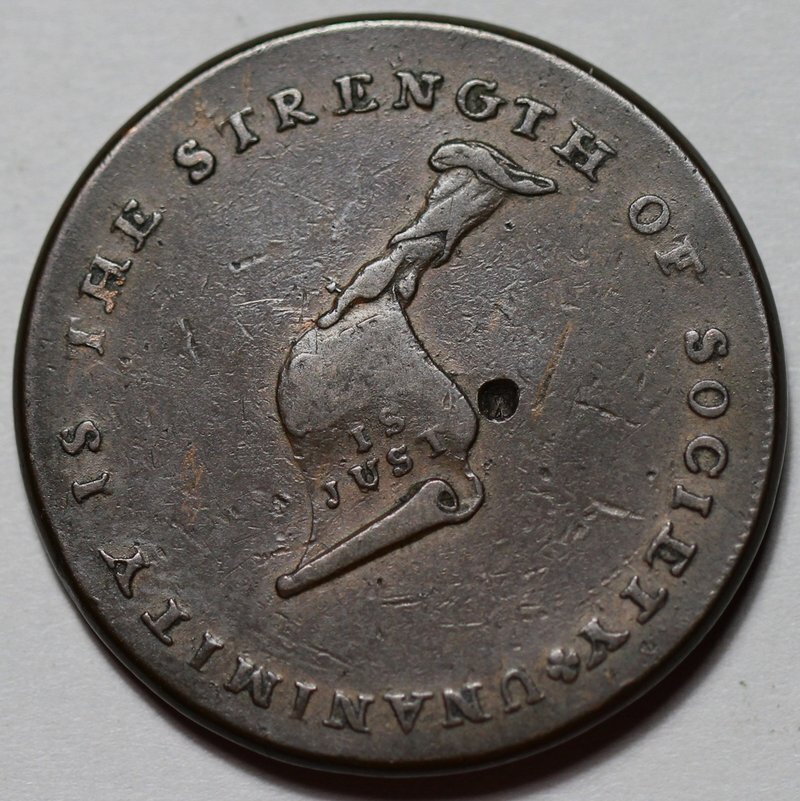 (c1790's) Plain Edge - Kentucky Token - US Copper Colonial Coin