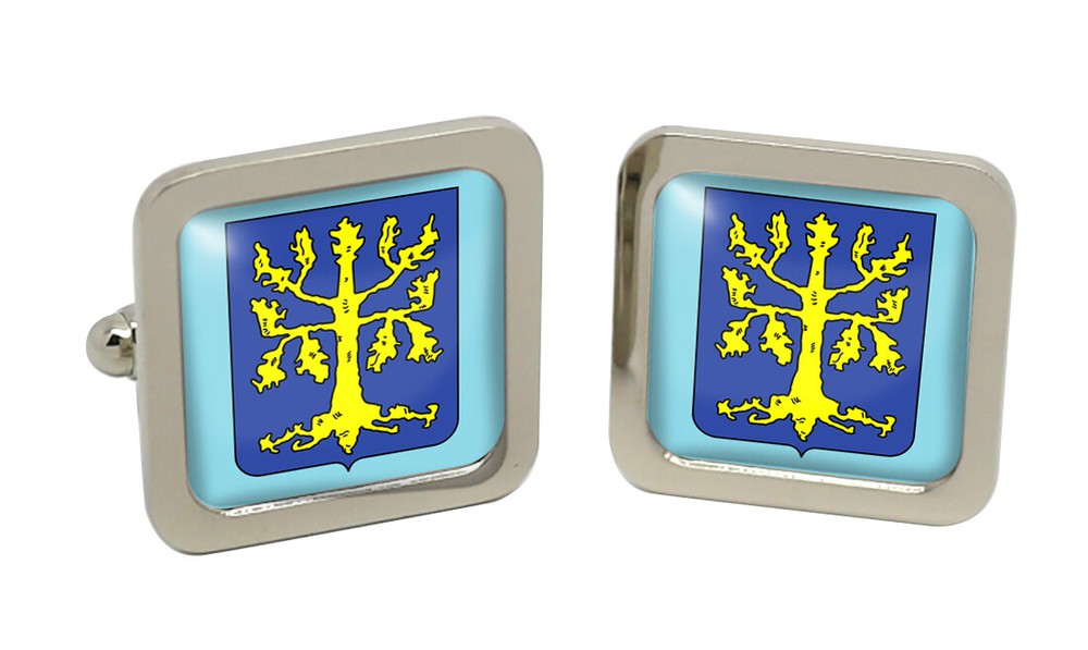 Hagen (Germany) Square Cufflink in Chrome Box